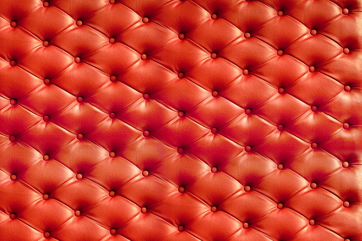 tufted red leather headboard, texture, upholstery, skin, sofa