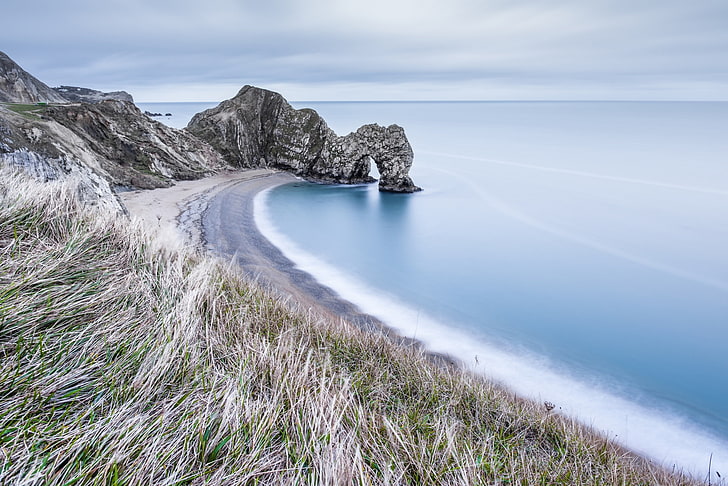 Dorset, coast, sea, beauty in nature, scenics - nature, water, HD wallpaper