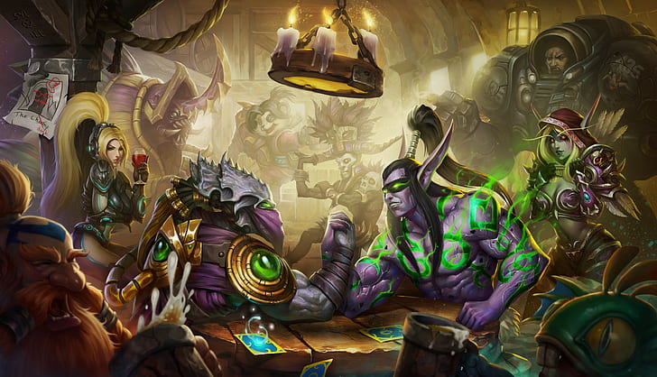 Illidan Stormrage, Hearthstone: Heroes of Warcraft, zeratul, HD wallpaper