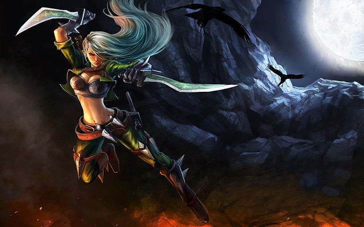 League of Legends female character digital wallpaper, video games