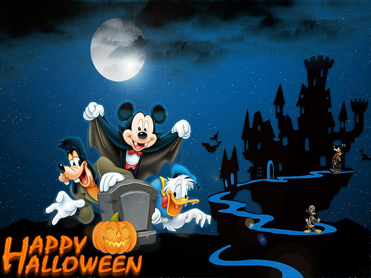 happy Halloween Disney, HD wallpaper