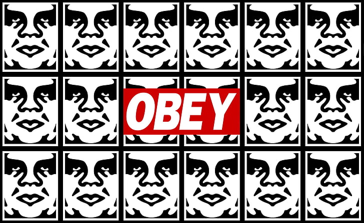 HD wallpaper: Obey logo, graffiti, stencils, black And White, black Color,  illustration | Wallpaper Flare