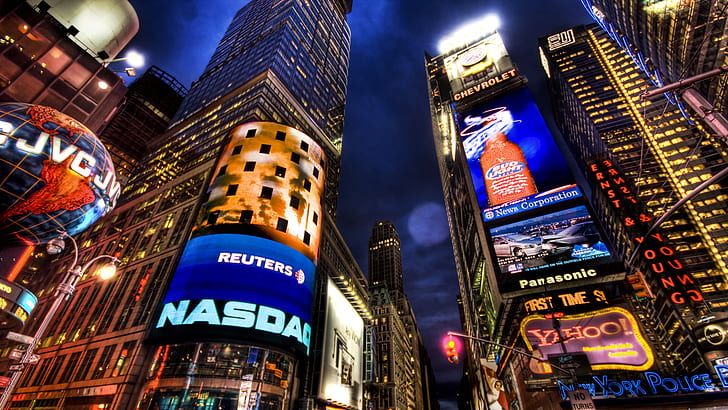 NASDAQ Market New York, stock, HD wallpaper
