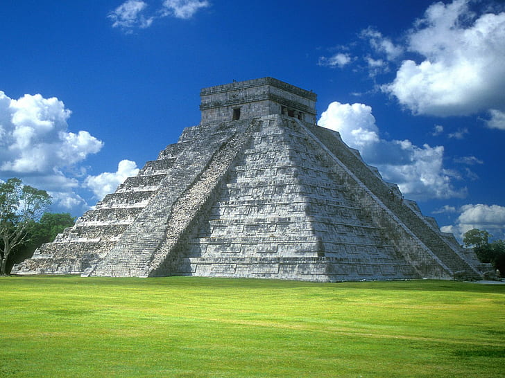 Pyramid of Kukulk HD, chichen itza, world, travel, travel and world
