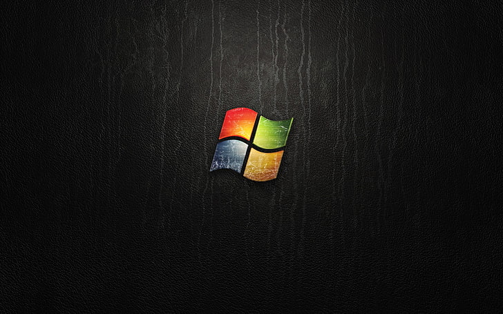 Microsoft Windows, selective coloring, table, still life, indoors, HD wallpaper