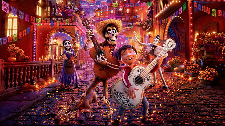 Disney Coco movie, Miguel, Hector, Animation, 4K, 8K, 2017