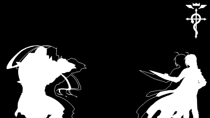 two character illustration, anime, Full Metal Alchemist, Elric Edward, HD wallpaper