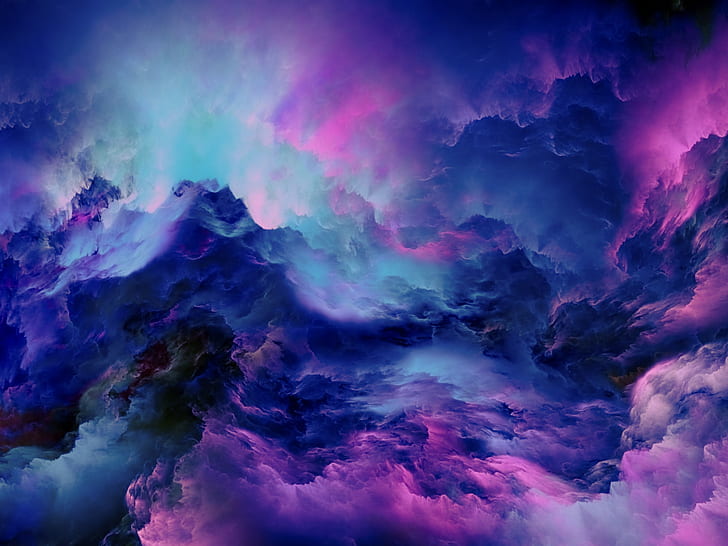 HD wallpaper: Artistic, Cloud, Blue, Pink, Purple | Wallpaper Flare