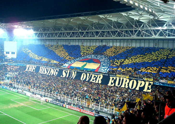 fenerbahce sports, group of people, real people, architecture, HD wallpaper