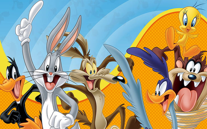Looney Tunes Bugs Bunny Road Runner Daffy Duckand Coyotetweety Bird And Tasmanian Devil Cartoon Full Screen Wallpaper Hd For Desktop 1920×1200, HD wallpaper