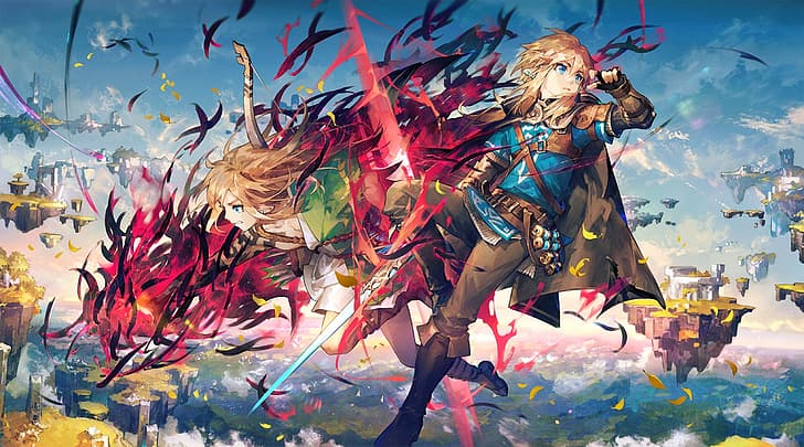 Link Zelda: Tears of the Kingdom Art 4K Wallpaper iPhone HD Phone #6211k