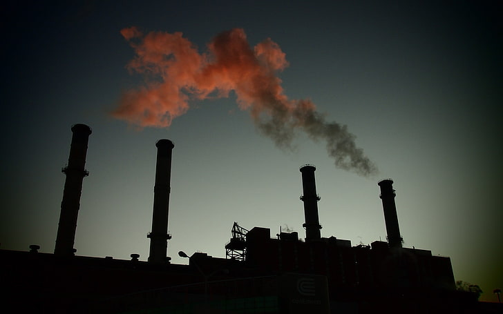 photography, industrial, technology, chimneys, factories, pollution