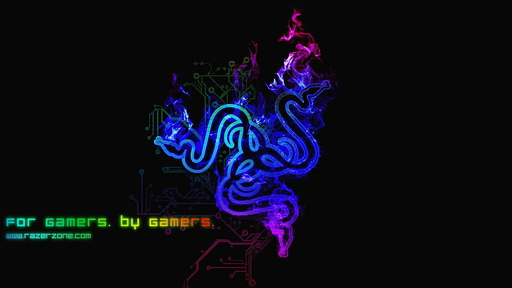 HD wallpaper: Razer logo, video games, PC gaming, simple background,  colorful | Wallpaper Flare