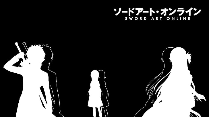 Sword Art Online wallpaper, anime, Kirigaya Kazuto, Yuuki Asuna, HD wallpaper