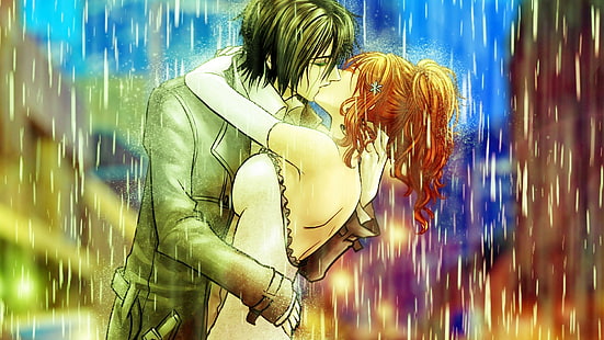 HD wallpaper: anime, 1920x1080, hot, couple, kissing, hd anime | Wallpaper  Flare