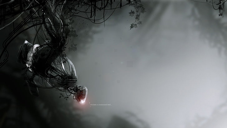 Portal (game), GLaDOS, tree, plant, no people, nature, water, HD wallpaper