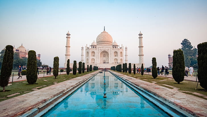 Taj Mahal Agra India 4K, HD wallpaper