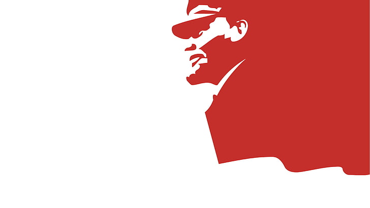 HD wallpaper: red and white man wallpaper, minimalism, USSR, Lenin,  communism | Wallpaper Flare