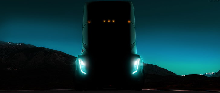 Tesla Semi Truck, electric car, 5k, HD wallpaper