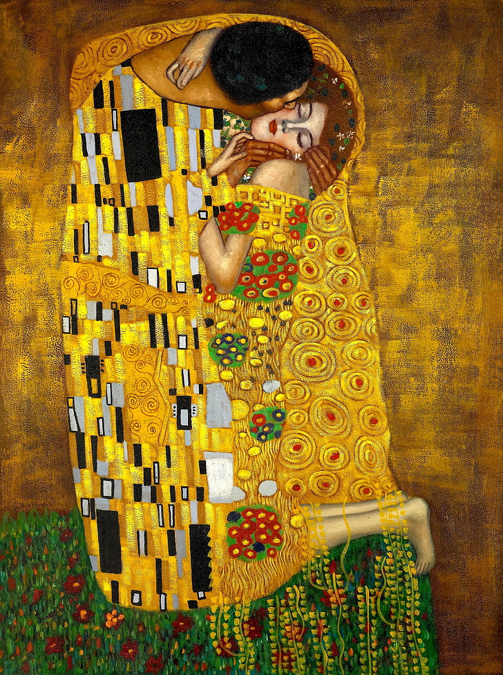 Wallpaper Gustav Klimt - The Kiss - PIXERS.NET.AU
