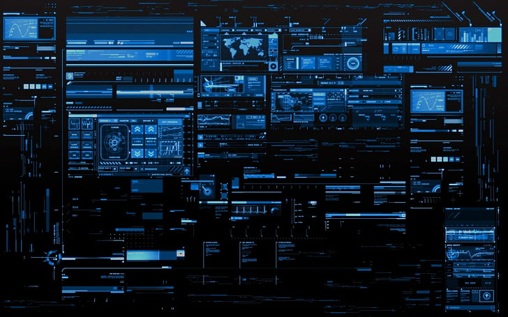 blue tech wallpaper