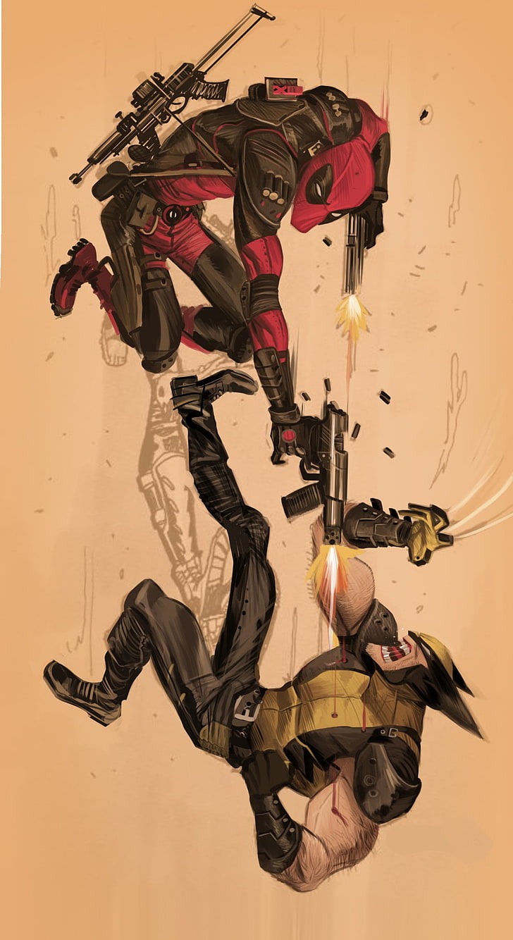 Deadpool vs Wolverine Artwork Wallpaper 4K UHD by ToffieRon on DeviantArt