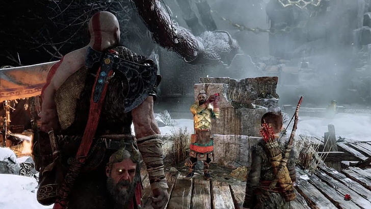 God of War, Kratos, video games, God of War (2018), real people, HD wallpaper