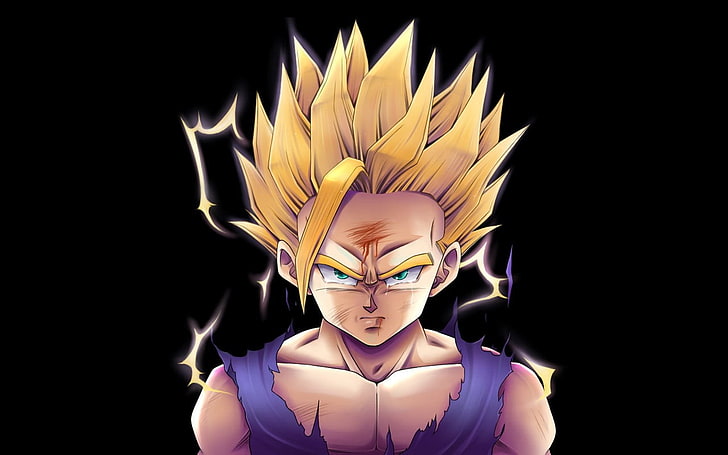 HD wallpaper: Dragon Ball Z character, Gohan, anime boys, one person, front  view | Wallpaper Flare