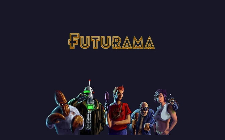 Futurama wallpaper, Zoidberg, Turanga Leela, Bender, Philip J. Fry, HD wallpaper
