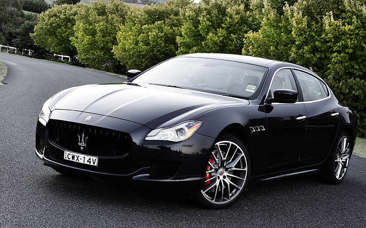 car, Maserati, Maserati Quattroporte, luxury cars, mode of transportation, HD wallpaper