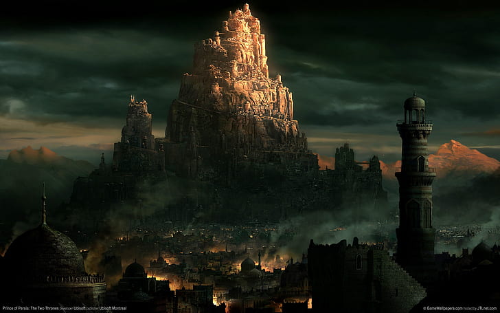 prince of persia the two thrones Prince-Of-Persia-The-Two-Thrones HD, castle illustration, HD wallpaper