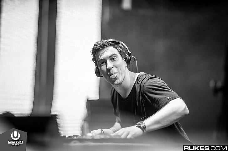 hardwell dj music ultra music festival, one person, young adult, HD wallpaper