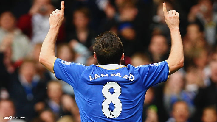 Frank Lampard, Chelsea FC, arms up, sport, HD wallpaper