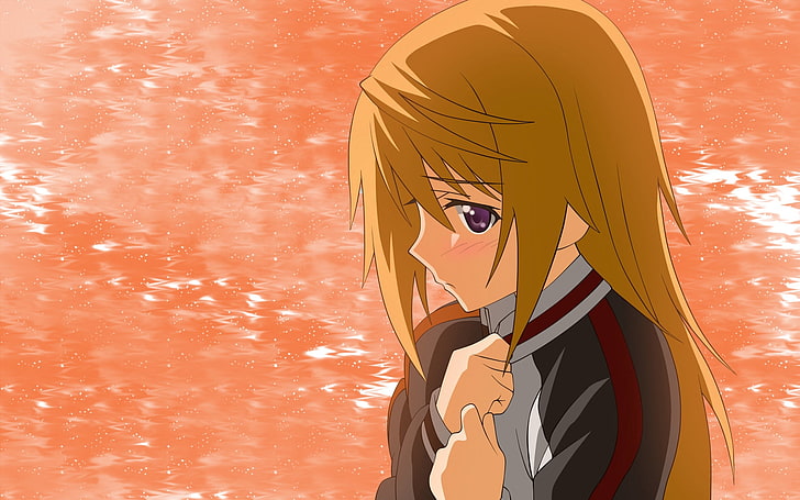 HD wallpaper: brown hair girl anime character, blonde, sadness, rain,  sunset | Wallpaper Flare