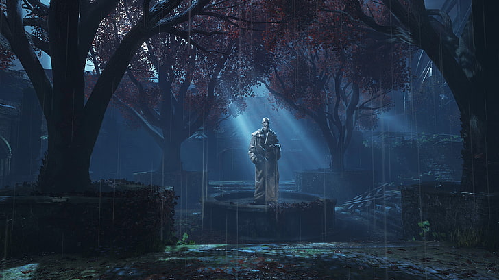 Gears of War 4, graveyards, video games, tree, sculpture, statue, HD wallpaper