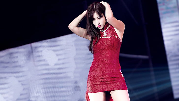 HD wallpaper: women's red and white dress, K-pop, T-ara, Eunjung, Asian,  redhead | Wallpaper Flare