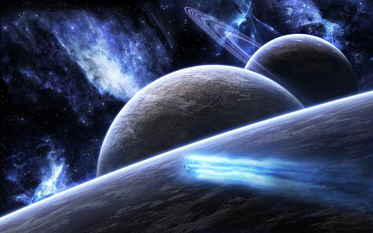 HD wallpaper: planets digital vector wallpaper, star, cosmos, energy ...