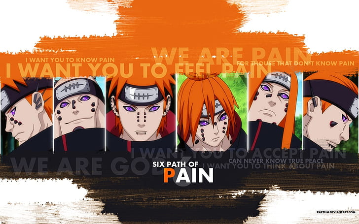 HD wallpaper: quotes pain naruto shippuden akatsuki anime boys manga pein  orange hair rinnegan Anime Naruto HD Art | Wallpaper Flare