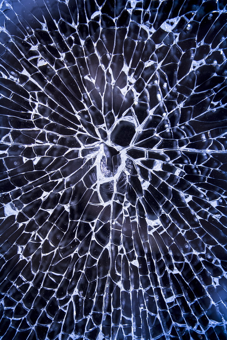 Broken glass, Cracks, Glow, Neon, Fragments, Glass (3240x5760) - Desktop &  Mobile Wallpaper