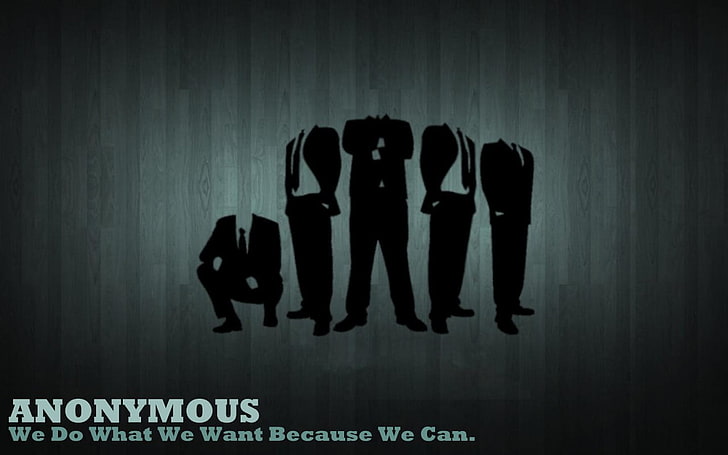 Anonymous we do what we want because we can clip art, Legion, HD wallpaper