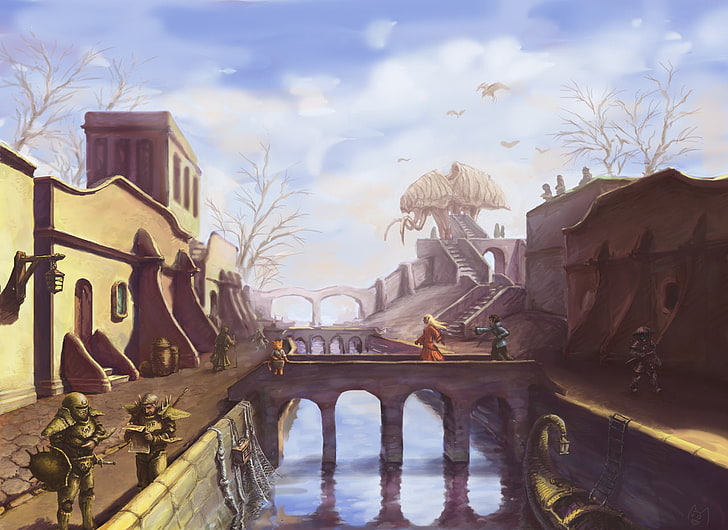 The Elder Scrolls III: Morrowind, video games, architecture, HD wallpaper