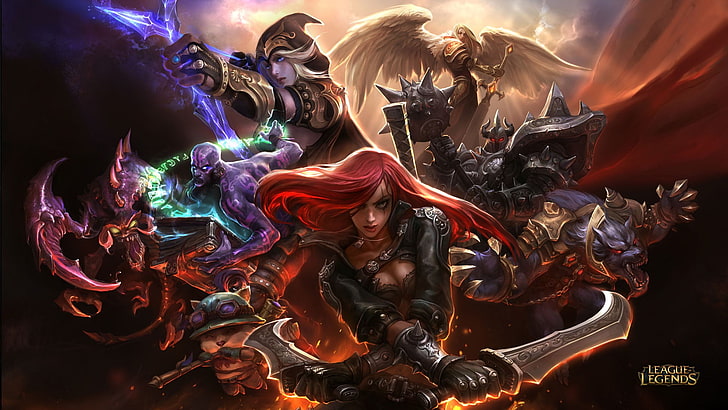 League of Legends wallpaper, video games, art and craft, representation