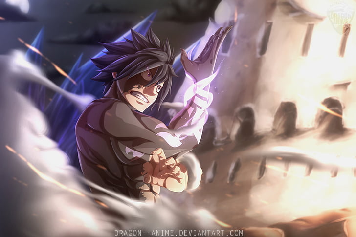 Anime, Fairy Tail, Gray Fullbuster, one person, adult, portrait