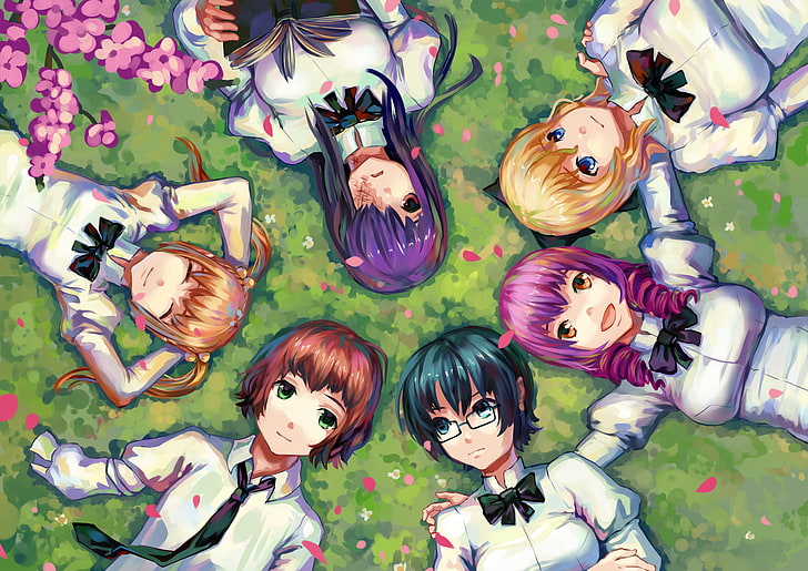 Katawa Shoujo, visual novel, anime girls, Rin Tezuka, Ibarazaki Emi, HD wallpaper