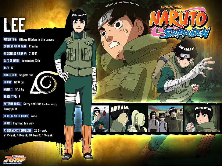 HD wallpaper: Naruto Shippuden Lee illustration, rock lee, guy, lettering,  wraps | Wallpaper Flare