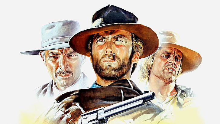 cinema, gun, weapon, hat, 1965, man, movie, Clint Eastwood, HD wallpaper