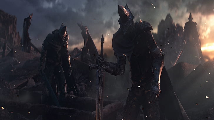 Dark Souls, Abyss Watchers, sword, video games, Undead Legion, HD wallpaper