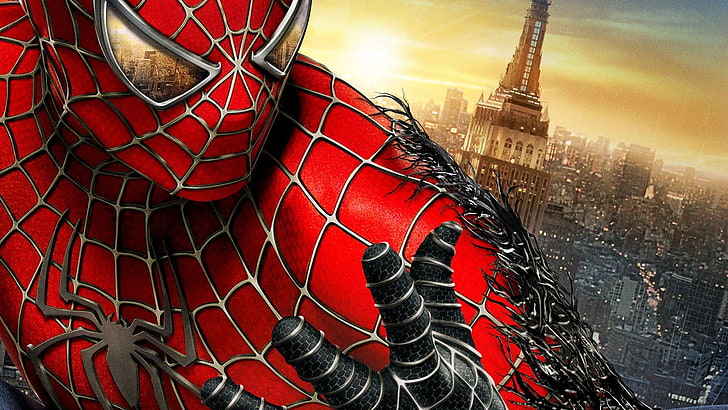 Spider-Man 3 movie poster, marvel, comics, architecture, famous Place