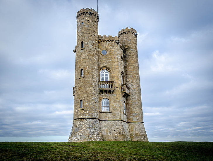 broadway tower worcestershire, cloud - sky, architecture, history, HD wallpaper