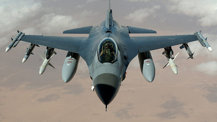 General Dynamics F-16 Fighting Falcon, aircraft, military aircraft, HD wallpaper